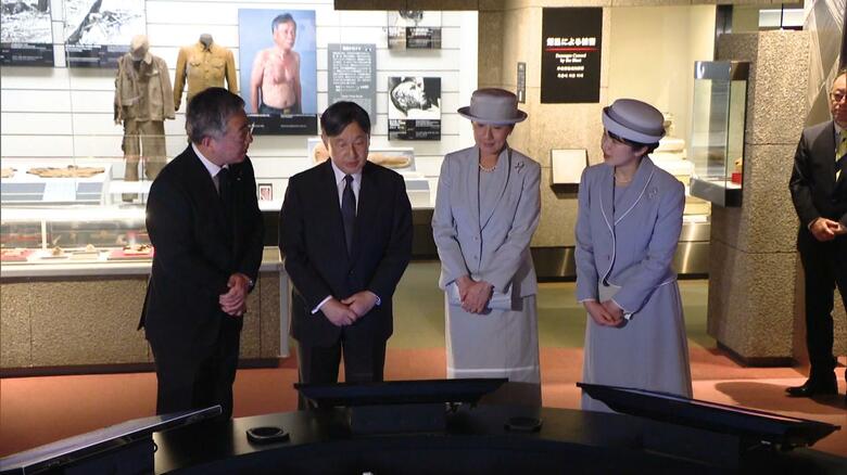 原爆資料館・井上館長に質問される愛子さま