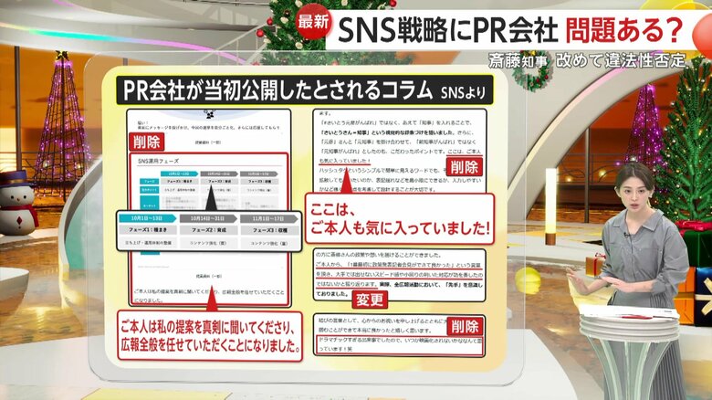 「SNS運用フェーズ」表とキャプションの一文が消されていた