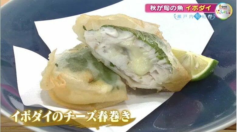 イボダイのチーズ春巻き