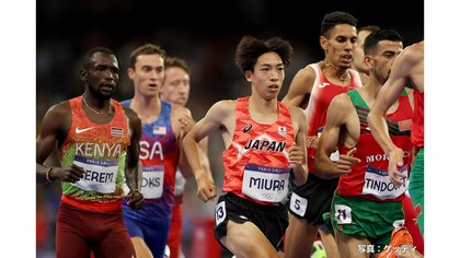 パリ五輪　陸上男子3000m障害決勝　三浦龍司は8位