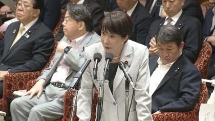 高市総理　消費税減税で秋の臨時国会に法改正へ　食料品0パーセント実現を強調　あす審議で成立見通し