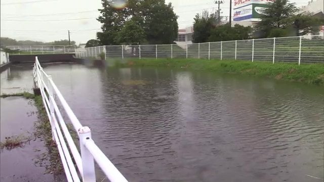 冠水したアンダーパス