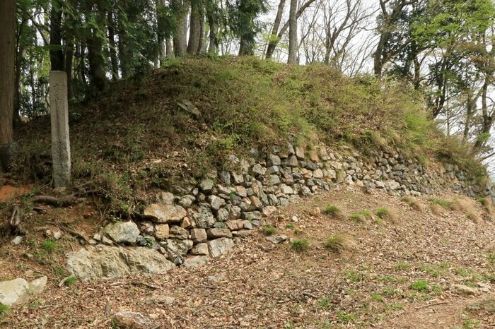 ほぼ垂直の本丸石垣