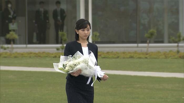 「石巻南浜津波復興祈念公園」を訪れた佳子さま(宮城・石巻市 5月23日)