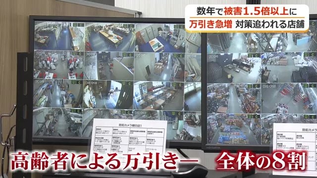 高齢者による万引きが急増