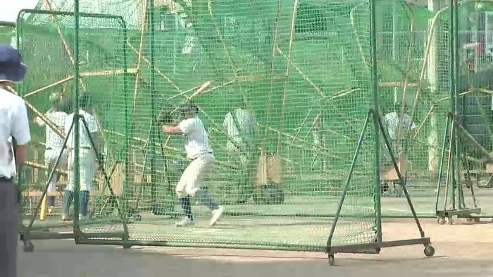 盛大附属高校野球部の練習(2025年6月)