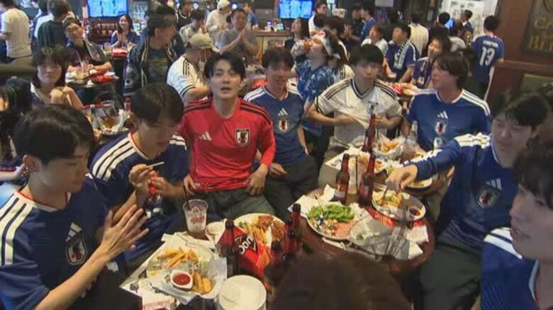 W杯スウェーデン戦に富山からも熱い声援　通勤時間帯の戦いを終え「今から仕事です」｜FNNプライムオンライン