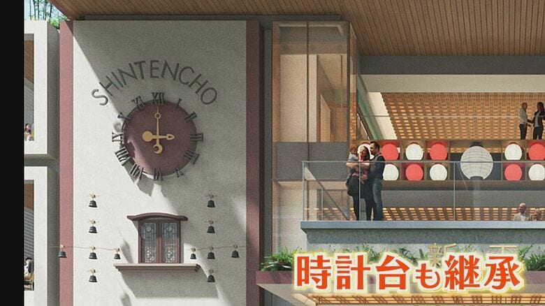 シンボルの時計台も継承 『新天町』と『パルコ』再開発  完成イメージ図を初公開  総事業費1890億円 【福岡発】｜FNNプライムオンライン