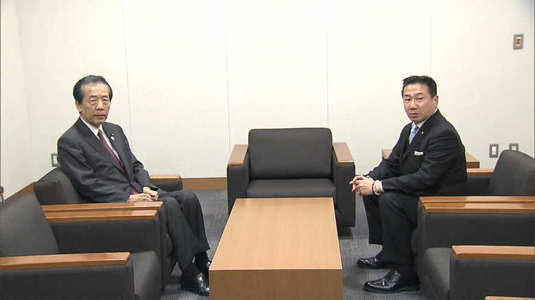 国民民主党の平野幹事長と立憲民主党の福山幹事長の会談