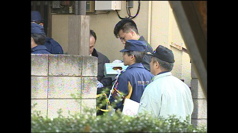 事件現場となったアパート　東京・三鷹市　2005年11月撮影