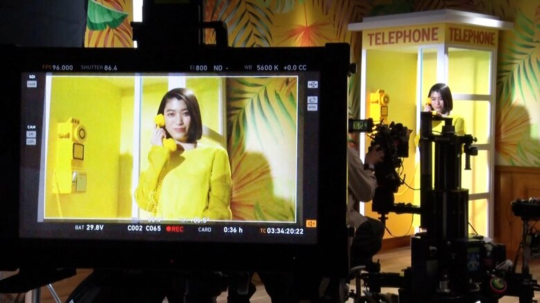 撮影メイキングシーン（成海璃子）