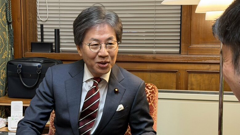 立憲民主党・安住淳幹事長（12月23日国会内にて）