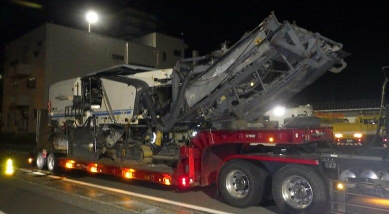 違反した大型トレーラー