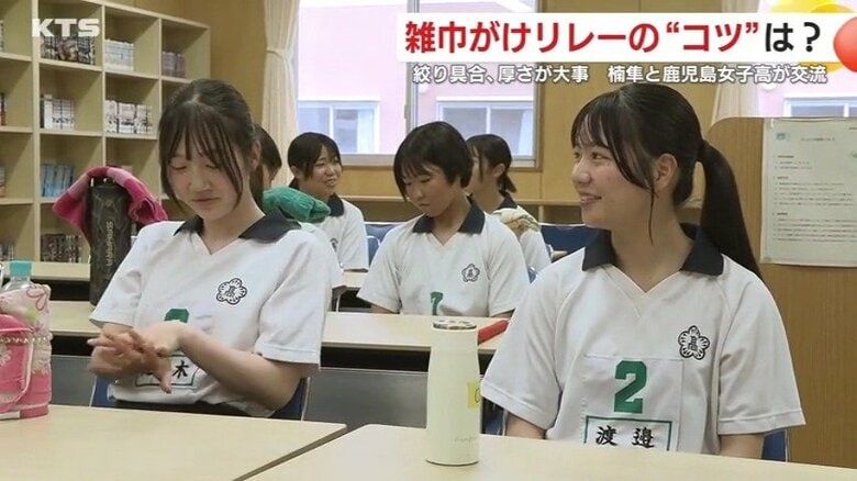 鹿児島女子高校の生徒たち