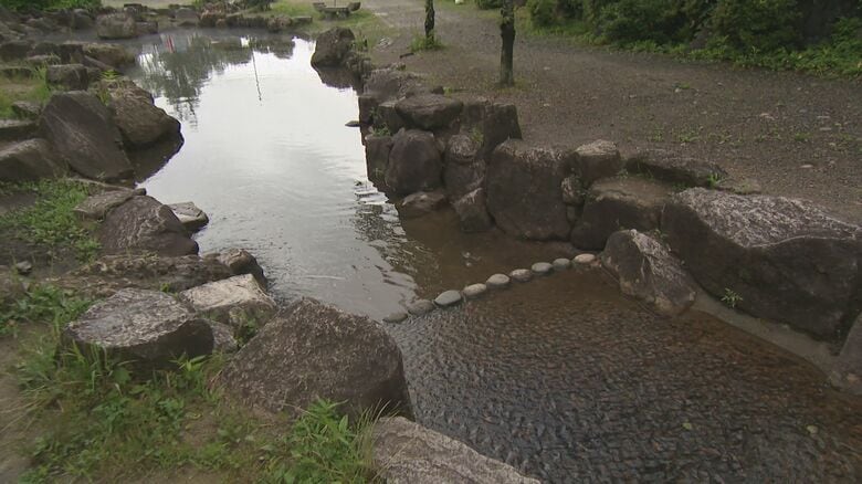 女の子が転落した川