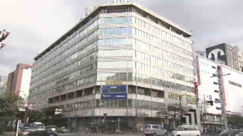 在りし日の福岡ビルと天神コア（2019年）