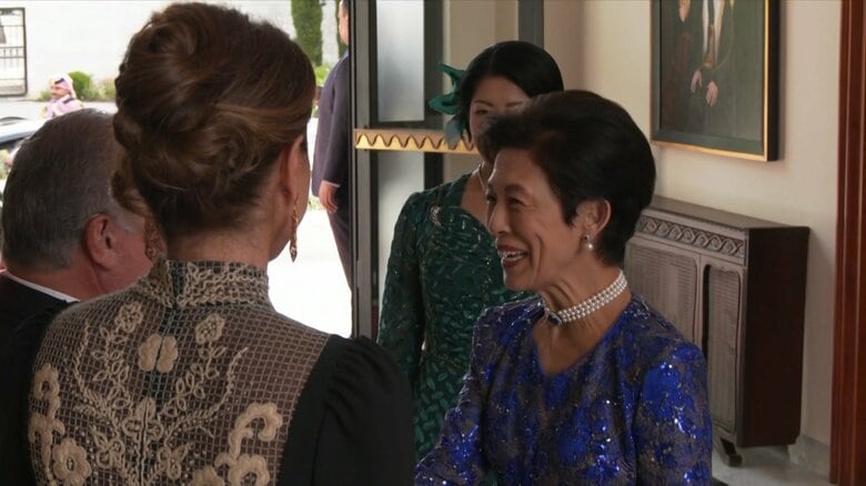 ヨルダン皇太子の結婚式に出席された久子さま（1日）