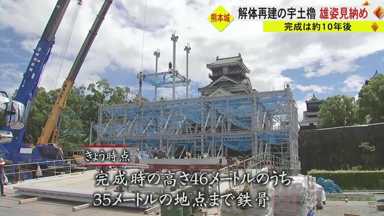 8月4日時点の工事の様子