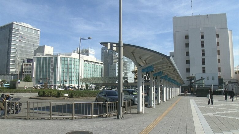 現金受け渡し場所に指定された静岡駅北口