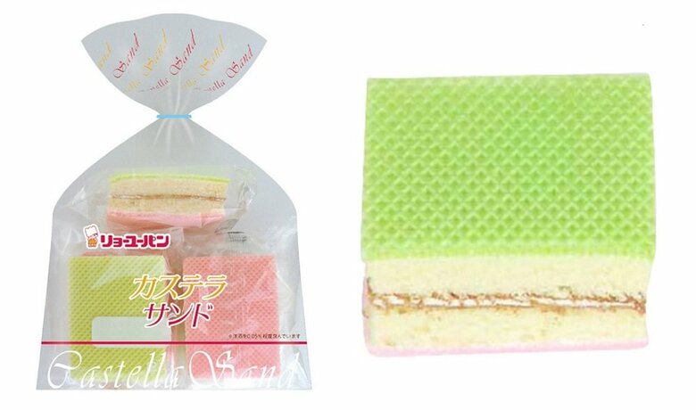 レギュラー商品「カステラサンド」　味は同じで小分けタイプ