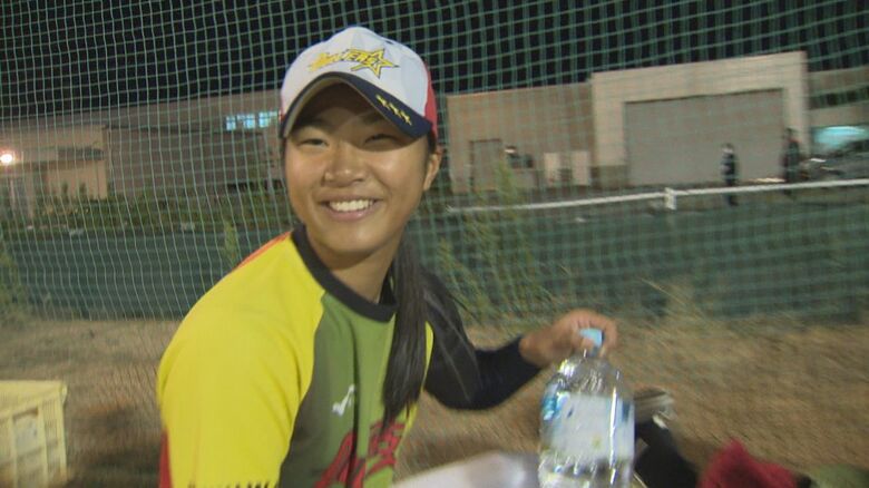 中心選手の一人　野崎初季さん