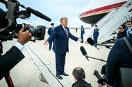 トランプ大統領が２州での応援演説を中止　記者から健康問題を問われ激高も　アメリカ中間選挙目前で苛立ちか<br />