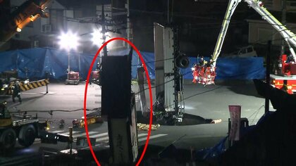 【突然】埼玉・道路深さ10ｍ陥没でトラック転落　未明に新たな陥没で救助難航…運転手の安否不明　地盤専門家「下水管が影響か」