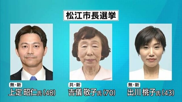 市長 選挙 松江