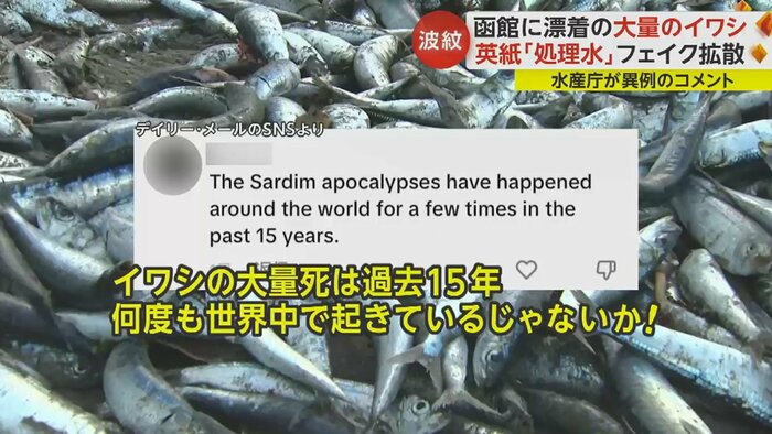 デイリー・メールのSNS動画に寄せられたコメント