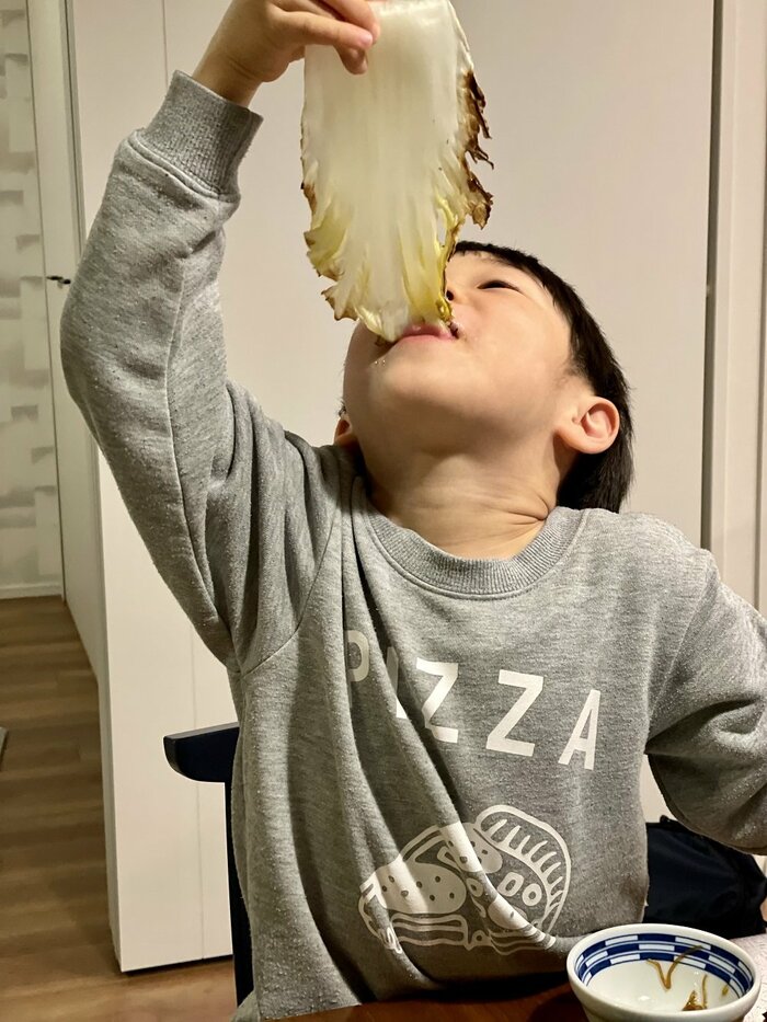 過去には“白菜のグリル”でシェフを呼んだという長男くん