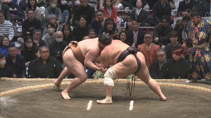 竜電との取組（15日）　提供：日本相撲協会