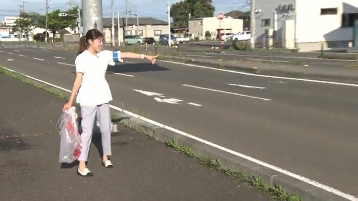 中央分離帯を探してみると…