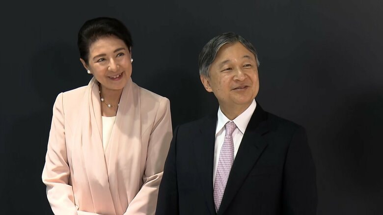 天皇皇后両陛下が赤十字のパビリオン視察　愛子さまの勤務先の展示を皇后さまは名誉総裁として視察｜FNNプライムオンライン