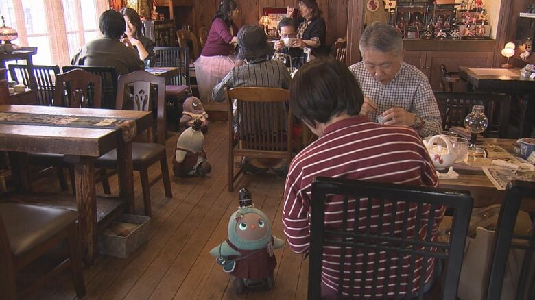 常連客を認識し抱っこをおねだり…AIロボットが接客する喫茶店 3年前から始めて癒しの存在に 岐阜・多治見市｜FNNプライムオンライン