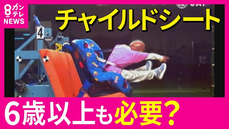 シートベルトが凶器に　年齢が6歳以上でも150センチ未満の場合　事故で首にベルトが食い込む危険性　｜FNNプライムオンライン