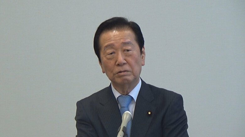 断固として内閣不信任案を提出すべきだと主張する立憲・小沢一郎氏