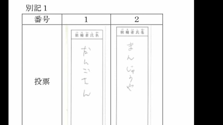 有効性が争われた2票
