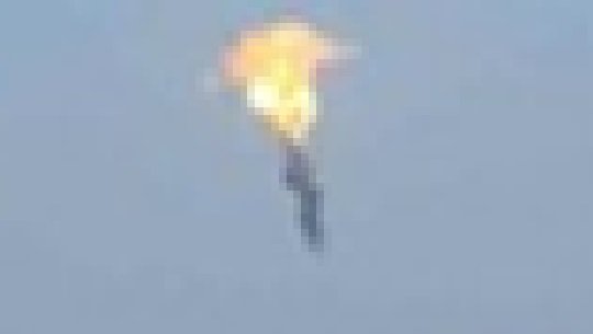 標的の島の上空で爆発した直後の"戦術地対地弾道ミサイル"(労働新聞・2023年3月28日)