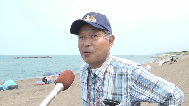 鵜の浜海水浴場　藤原幸二さん