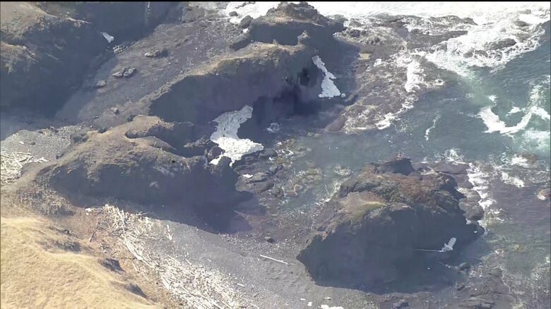 救助要請があったという「カシュニの滝」付近の様子