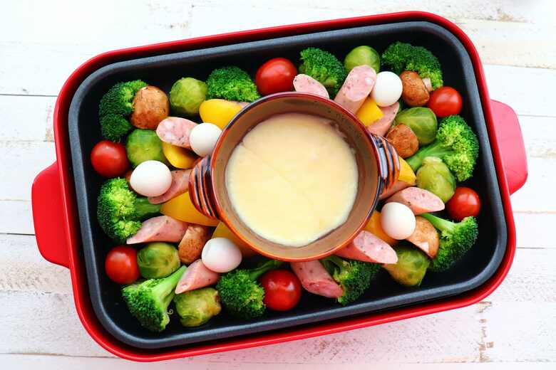 パーティーにもぴったり！「タンパク質がっつりチーズフォンデュ」