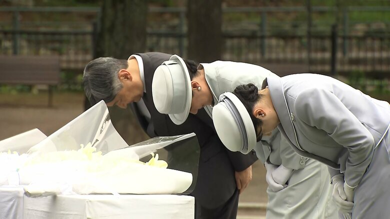 長崎の原爆落下中心地碑に献花　9月12日