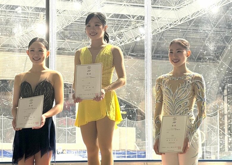 シニア女子表彰台（東京選手権）