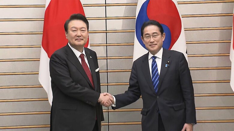 日韓首脳会談（16日・首相官邸）