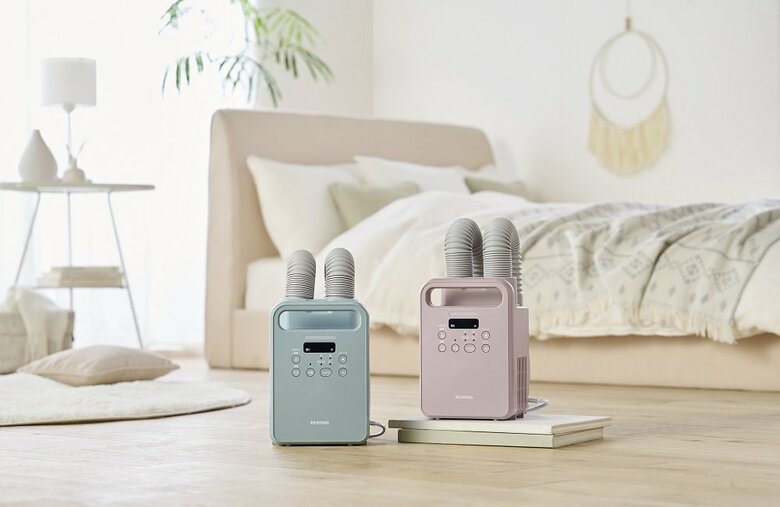 送風口（ノズル）が2本あるモデル（提供：アイリスオーヤマ株式会社）