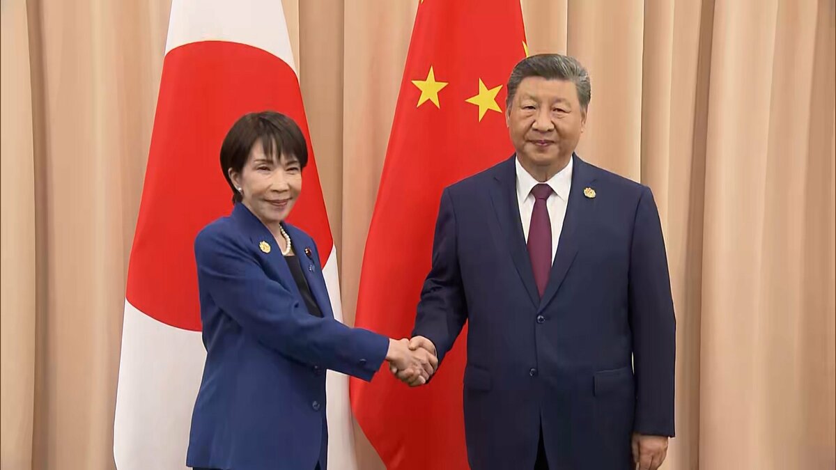 速報】日中首脳会談始まる…高市政権で初 習主席はやや硬い表情で高市