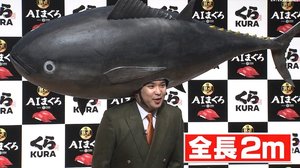 ミルクボーイ“巨大マグロ”姿でディスタンス?重すぎてネタも飛んだ…鈴木唯アナに意味深発言「また家に来て」って!?