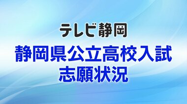 【全掲載】静岡県公立高校入試 全日制の志願倍率一覧（変更前）　県教育委員会が発表　最…