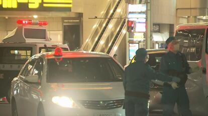 事件現場（JR長野駅前　1月22日夜）