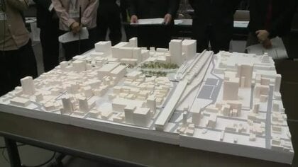 ＪＲ福山駅前の再整備　新たに２つの整備案を発表　広場とバスターミナルの分散案と併設案　広島・福山市